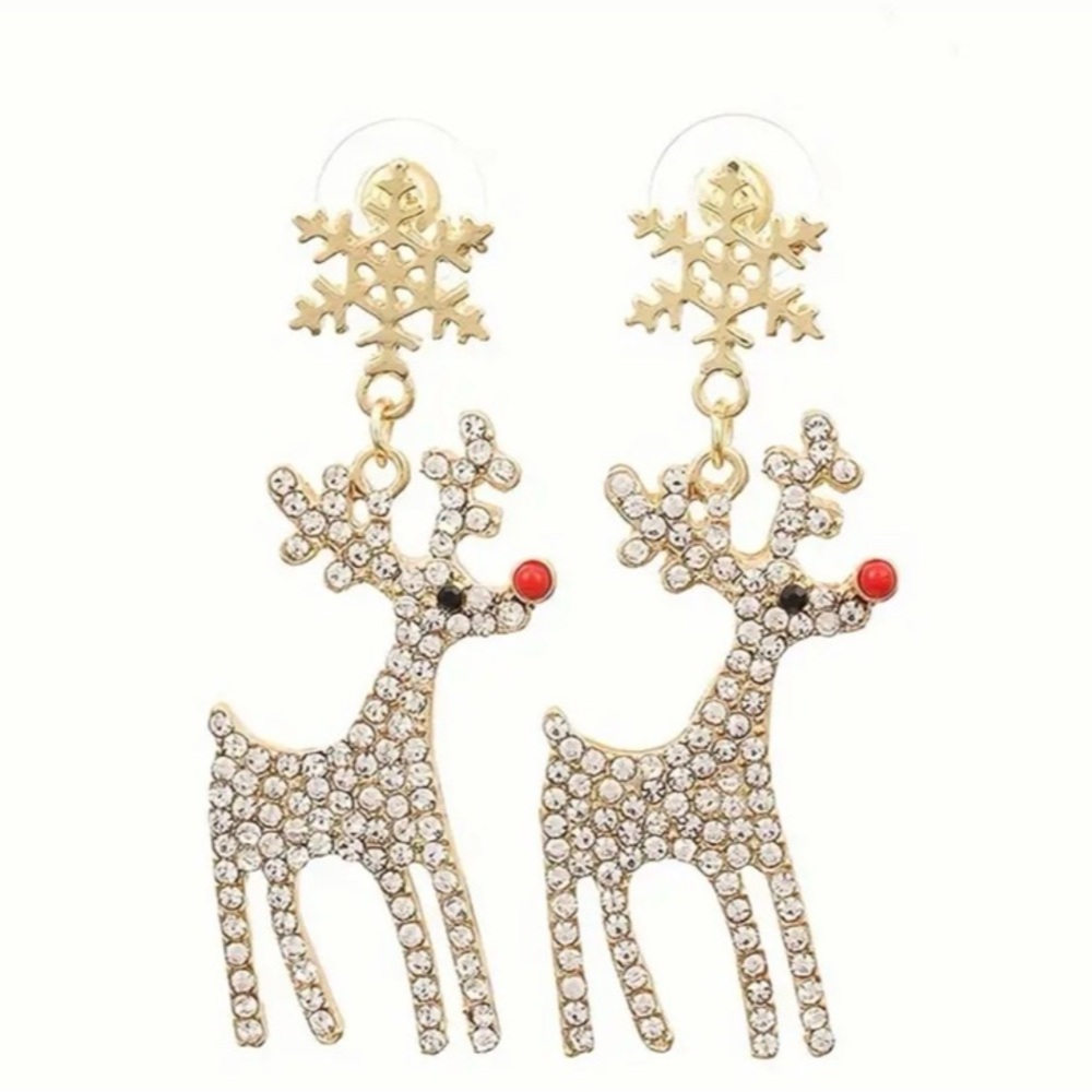 Reindeer sparkle earrings